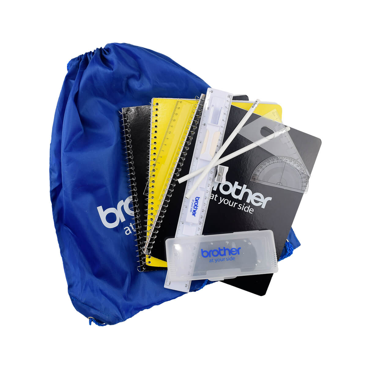 KIT ESCOLAR DE REGALO BROTHER INCLUYE 1PZA CUADERNO PROFESIONAL RAYA COSIDO 1 PZA CUADERNO PROFESIONAL CUADRO GRANDE CON ESPIRAL 2 PZAS PLUMAS COLOR AZUL 1 PZA MARCATEXTOS AZUL 1 PZA MARCATEXTOS VERDE 1 PZA MARCATEXTOS ROSA 1PZA MARCATEXTOS AMARIL KITESCOLAR - Código: KITESCOLAR | Compra en Guadalajara