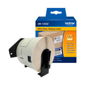 Rollo Etiqueta Brother DK1202, 300 Etiquetas de 2.4" x 3.9"