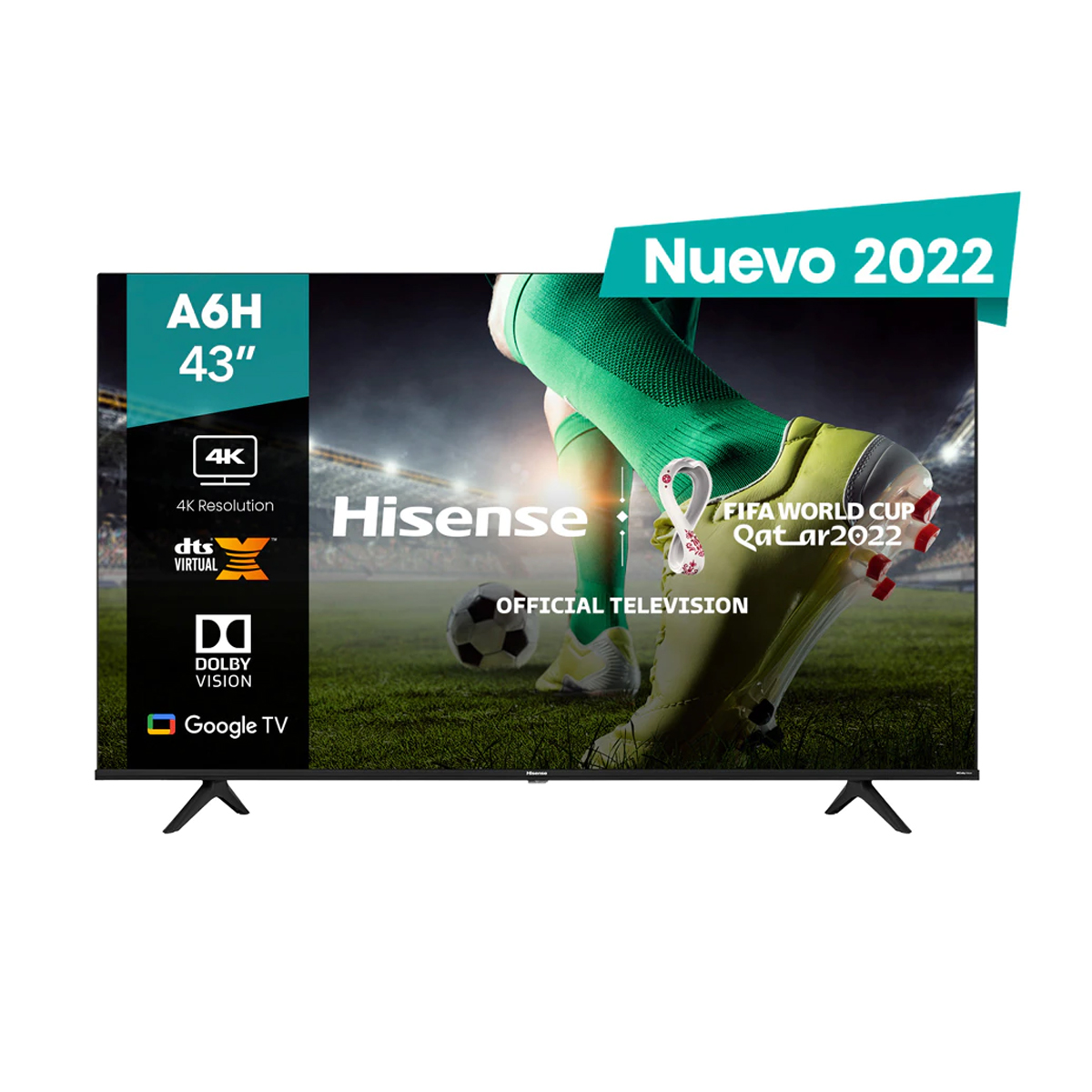 Smart TV Hisense 43A6H 43 Pulgadas 4K/Ultra HD con Android TV LED