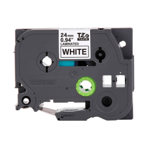 Cinta Brother TZE251 Negro en Blanco, 24mm x 8m