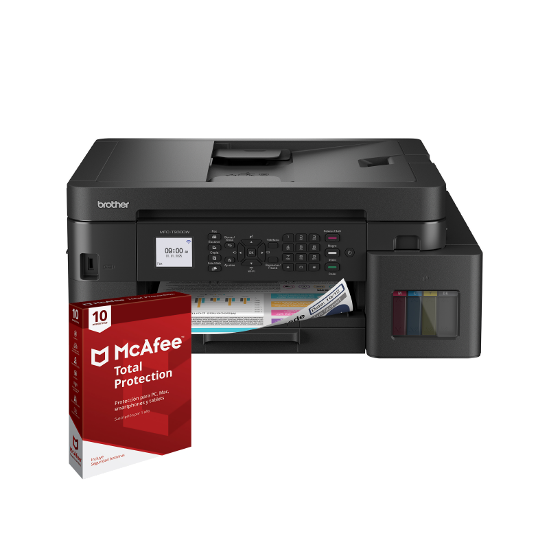 Multifuncional Brother MFC-T930DW + McAfee Total Protection (10 Dispositivos)